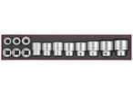 Set de douilles Ttx4 tray 3/4 de 7/8 à 17/8 12 pans 14 pièces Teng Tools TTX34AF