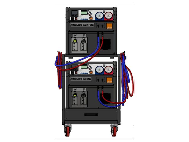 Station recharge climatisation double Gaz R134 ET R-1234YF