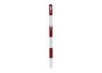 Poteau en acier sans pied rouge-blanc MW Tools BSF100RB