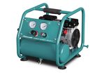 Compresseur silencieux sans huile 4L 0,6kW/0,81Ch 55L/min 8 bars 230V Aircraft AIRBOY SIL. 100 OF E