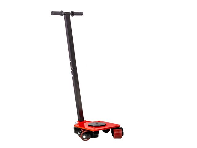 Timon rouleur 3 t 4 roues en PU pivotantes à 360° avec poignée MW Tools TRD3