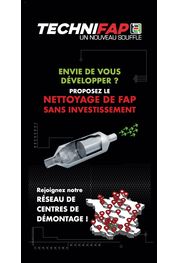 Catalogue Devenez centre de démontage de FAP Technifap !