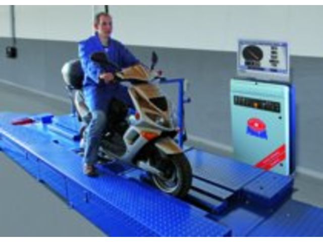 Freinomètre à rouleaux motos : MBT 1000 EUROSYSTEM, MCD 2000, PC