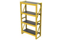 Rayonnage de stockage professionnel 600 kg - Étagère acier 4 niveaux réglables - 104,5 x 40 x 200 cm Stanley RAS100