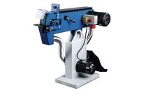 Ponceuse à bande industrielle pour métaux 75x2000 mm 30 m/s 3 kW 400V arrêt d&#039;urgence table réglable 10-30° aspiration Metallkraft MBSM75-20 AS