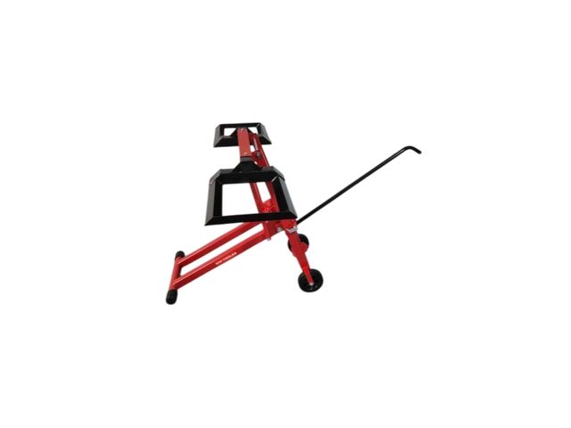 Cric lève tondeuse 225 kg - pompe hydraulique - hauteur de levage 600 mm MW Tools HBG225