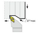 Ensemble de porte-outils de tournage premium 6 pièces 20x20 mm gauche / neutre Optimum DBS0620L PREMIUM