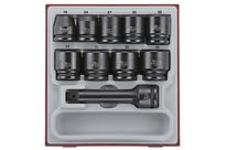Jeu de douilles à choc TT2 tray 3/4 19- 38mm 16 pièces Teng Tools TTD9416