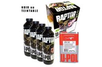 RAPTOR™: KIT Revêtement de Protection Résistant - (Noir / Teintable) - 4x750ml + 1x1l durc.
