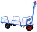 Chariot éléctrique à ridelles amovibles plateau alu 400kg 1210x850mm - batterie 36V / 12Ah MW Tools EP400L