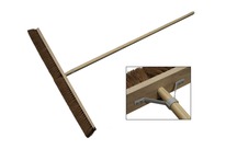 Brosse d’atelier coco renforcée 100 cm + manche 150 cm Ø 29 mm