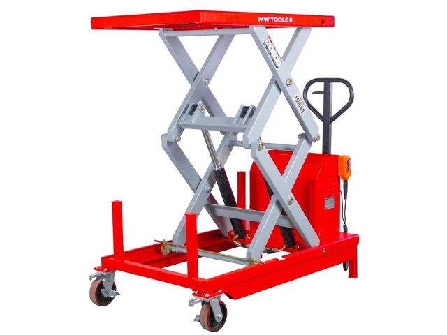 Table élévatrice électrique mobile 1.5T H 1540 mm 1050x800 mm MW Tools WTE1500