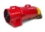 Ventilateur extracteur mobile avec tuyau d'extraction 10 m et porte-tuyau 200 mm - 168 W MW Tools MVH200PPSET
