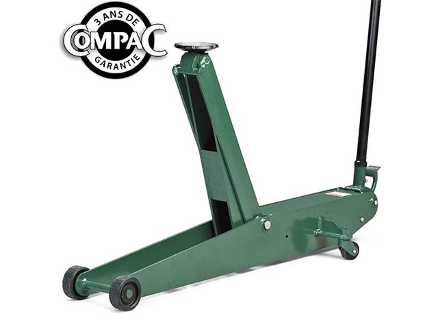 Cric rouleur 3 tonnes haute levée professionnel Compac GT3T-HC