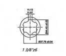 Arbre de transmission cardan PTO 140 cm 1 3/8 - 6 cannelures - montage rapide 3 leviers - pour micro-tracteur Torros CAR381400