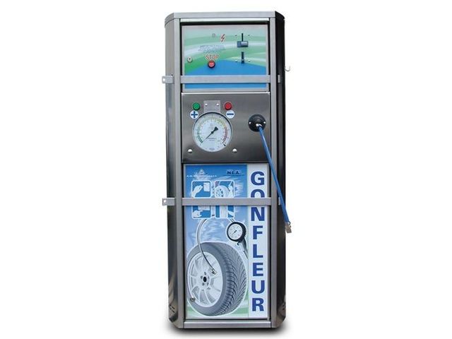 Gonfleur large avec manomètre D160 mm, sans compressseur, avec enrouleur