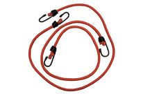 Jeu de 2x élastiques à crochets - 1000 x Ø 8 mm - Rouge