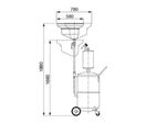 Récupérateur aspirateur huile de vidange 90L avec préchambre Raasm RA.44091G