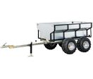 Remorque double essieu 4 roues 1000kg benne galvanisée basculante 1770x1070x580 mm Torros AHR1050B