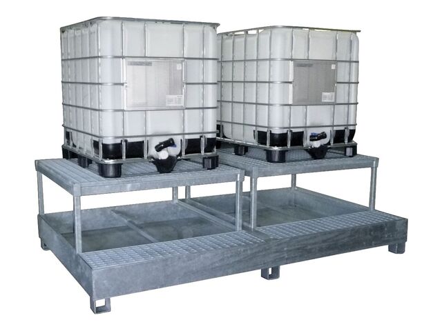 Bac de rétention 2 cuves IBC MW Tools OPBHS24