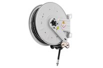 Enrouleur air et eau 18 m Ø G 3/8 (f) 20 bars Acier peint avec enroulement automatique et support mural fixe Raasm RA.8390.102