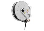 Enrouleur air et eau 18 m Ø G 3/8 (f) 20 bars Acier peint avec enroulement automatique et support mural fixe Raasm RA.8390.102