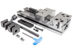 Étau de machine modulaire mécanisme anti-soulèvement largeur de mors 150 mm ouverture des mors 300 mm hauteur des mors 50 mm MW-Tech MFK150X300G