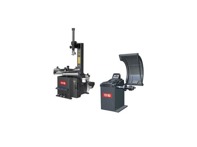 Kit spécial garage automobile avec machine à pneus et équilibreuse de roues WERTHER