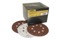 Coarse cut 125 mm velcro 8 trous P40-60 / 50pcs