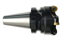 Fraise à copier et à surfacer diamètre 52 mm avec mandrin porte-fraise intégré BT30 incluant 5 plaquettes de coupe RDET1003 Optimum KVF31