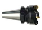Fraise à copier et à surfacer diamètre 52 mm avec mandrin porte-fraise intégré BT30 incluant 5 plaquettes de coupe RDET1003 Optimum KVF31