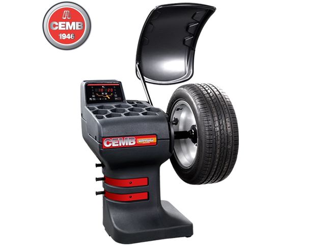 Equilibreuse de roues avec affichage digital et cycle automatique VL, VUL et 4x4 CEMB 