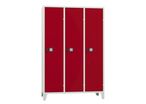 Vestiaire Roma 3 Portes Gris / rouge