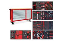 Servante d&#039;atelier complète avec armoire XL 514 outils MW Tools MWE512K3