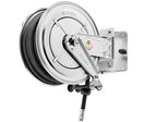 Enrouleur d&#039;eau chaude 30 m Ø 3/8 200 bars Inox 304 avec enroulement automatique et support mural pivotant Raasm RA.8552.301