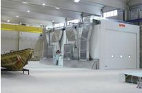 Cabine de peinture industrielle pour secteur nautique / fibre de verre