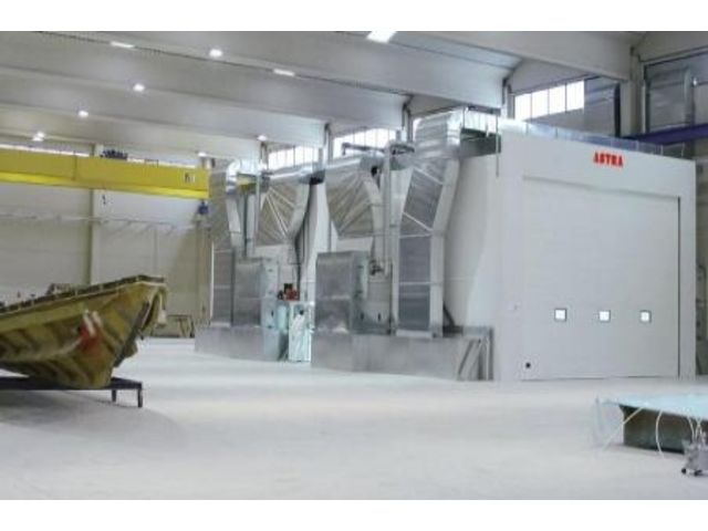 Cabine de peinture industrielle pour secteur nautique / fibre de verre