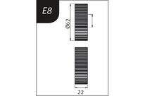 Molettes en option pour SBM140-12 Type E8 Metallkraft 3880138