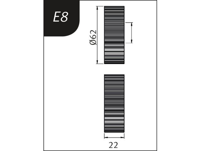 Molettes en option pour SBM140-12 Type E8 Metallkraft 3880138
