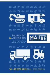 Catalogue Equipement & accessoires pour l'agriculture, le BTP, le PL et le VL