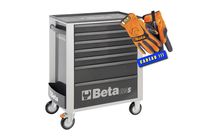 Servante mobile d’atelier 7 tiroirs BETA C24S/7 - grise