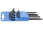 Jeu de 8 clés mâles coudées longues à tête Torx sur support PVC