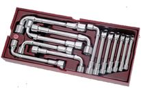 Coquille de clés à pipe déb. COMPLETO 13 p.