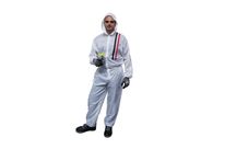 Combinaison de peinture polyester blanc Finixa - Taille M