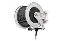 Enrouleur air et eau 30 m Ø G 1 (f) 20 bars Acier peint avec enroulement automatique et support mural fixe Raasm RA.8560.105