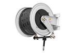 Enrouleur air et eau 30 m Ø G 1 (f) 20 bars Acier peint avec enroulement automatique et support mural fixe Raasm RA.8560.105