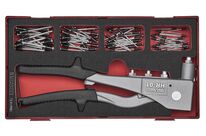 Set pince à riveter Foam1 tray 2,4- 3,02- 4,0- 4,8mm 81 pièces Teng Tools TEAHR81