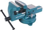 Étau d'établi à mors parallèles 150mm acier avec ouverture de 153mm et tube ø16mm MW Tools BAP150