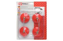 Jeu de 2x2 ventouses de soutien sur câbles pour vitres de portières