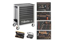 Servante mobile d’atelier 7 tiroirs BETA C24S/7 + compo 235 outils - Gris